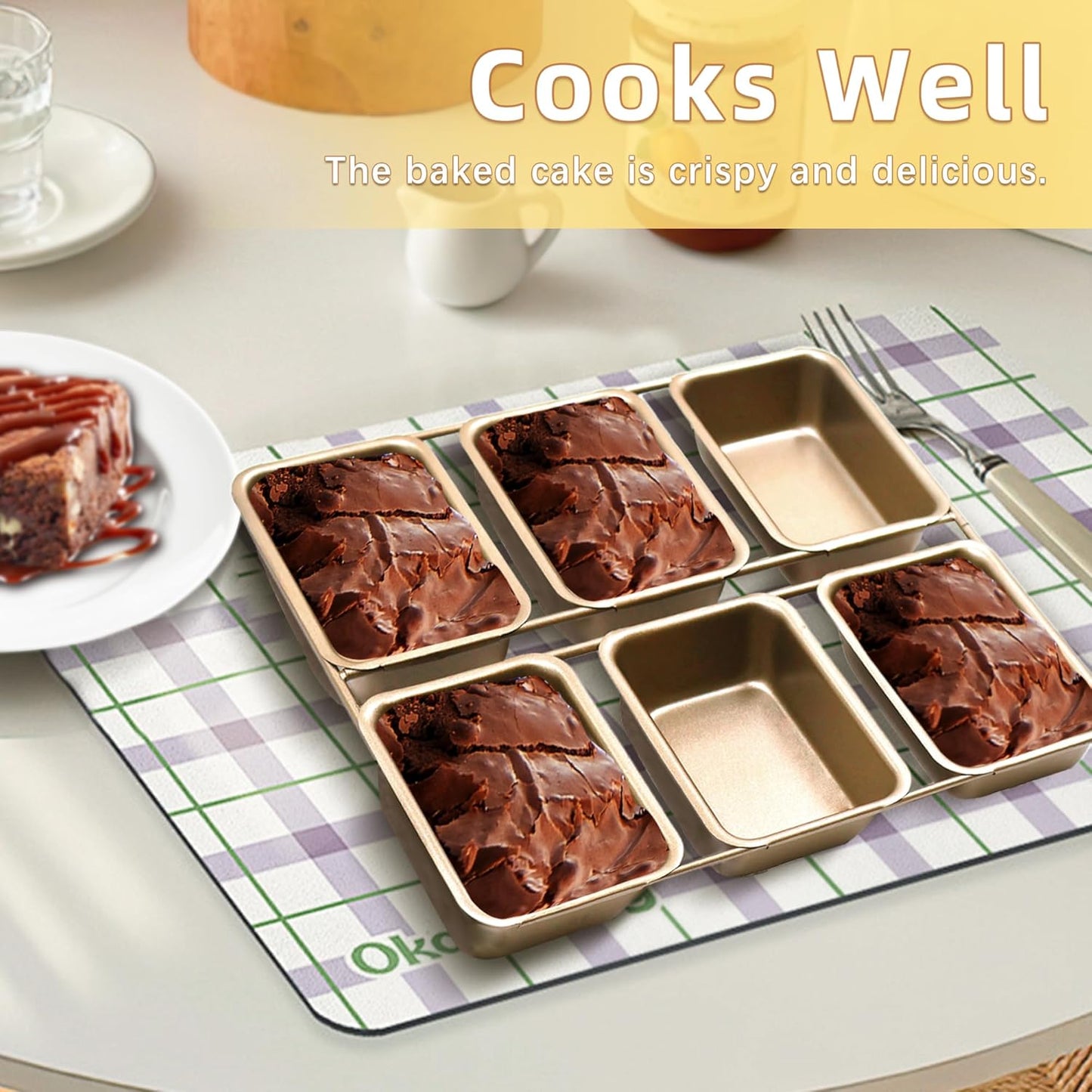 Mini-Kastenform mit 6 Vertiefungen, 6-Cavity Gold