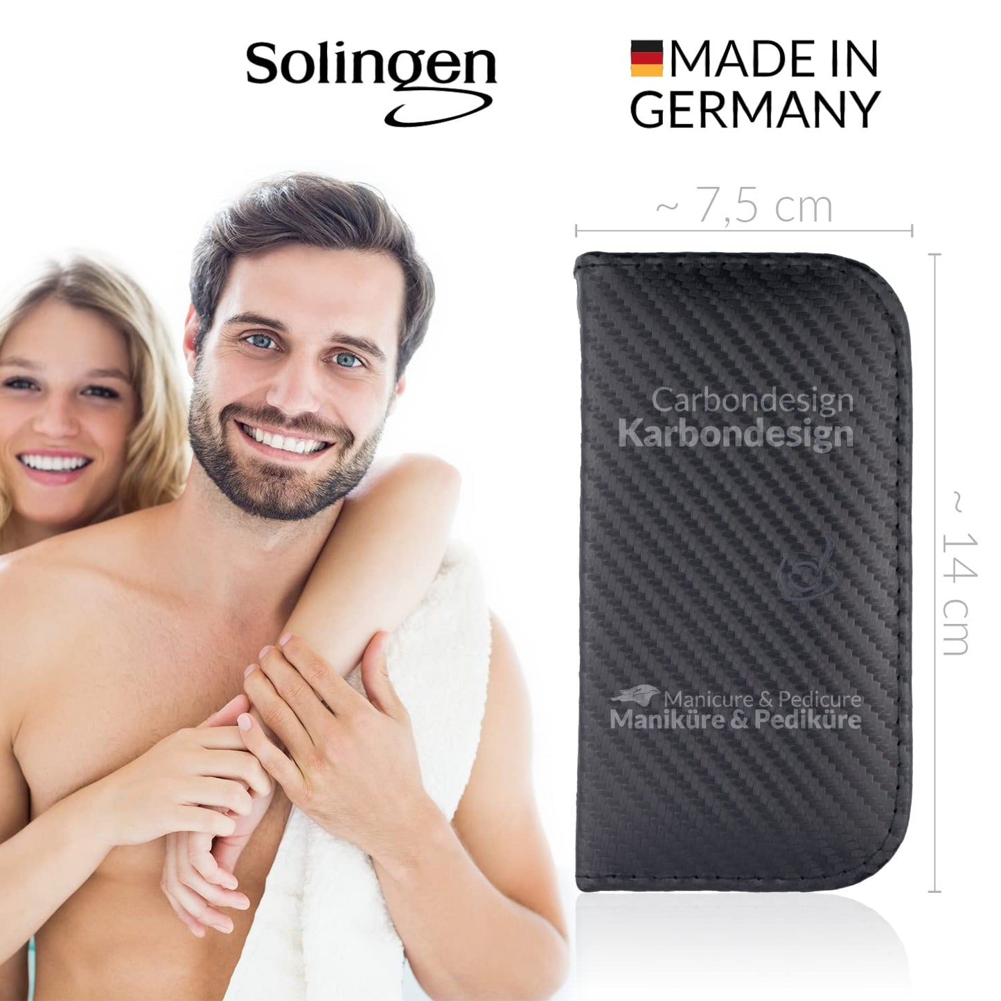 6-teiliges Maniküre Set, Carbon