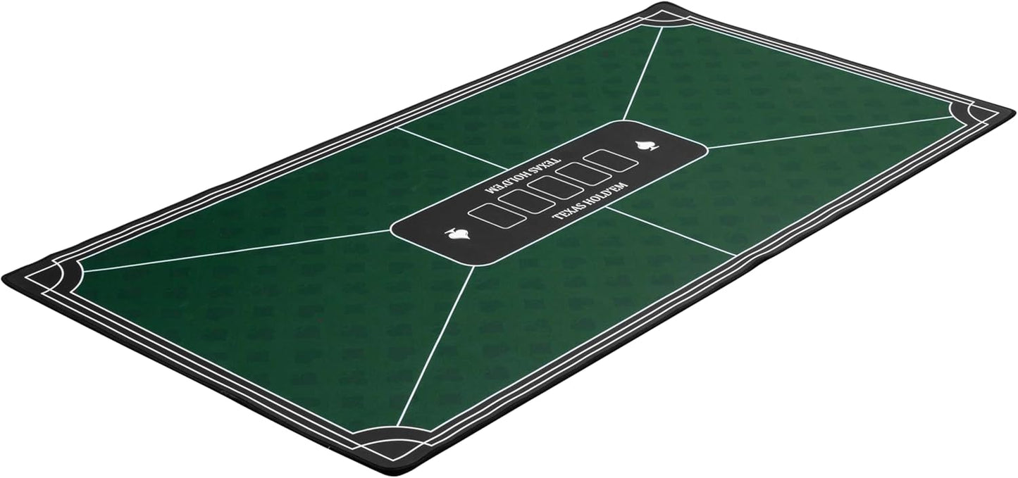 Grüne Poker-Matte (118 x 59 cm), grün 120x60cm
