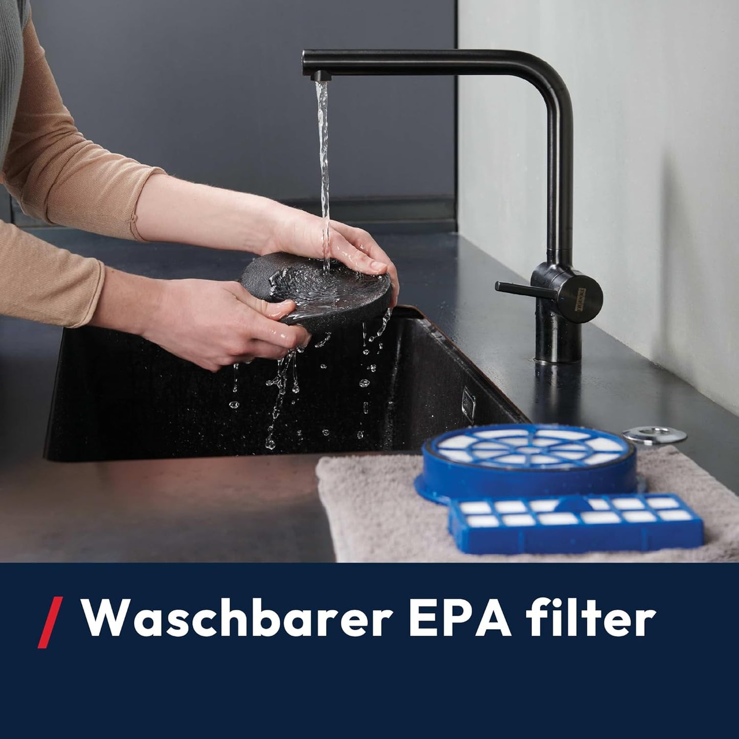 Beutelloser Staubsauger HP1 mit EPA-Filter, 700W Bodenstaubsauger