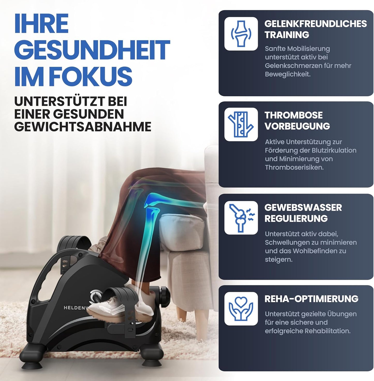Pedaltrainer Basic Set mit Anti-Rutschmatte