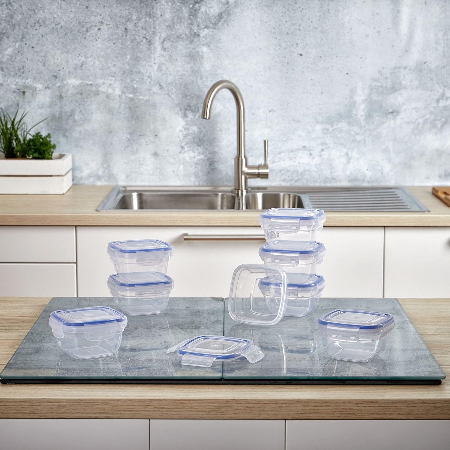 Frischhaltedosen-Set, 8x 275 ml