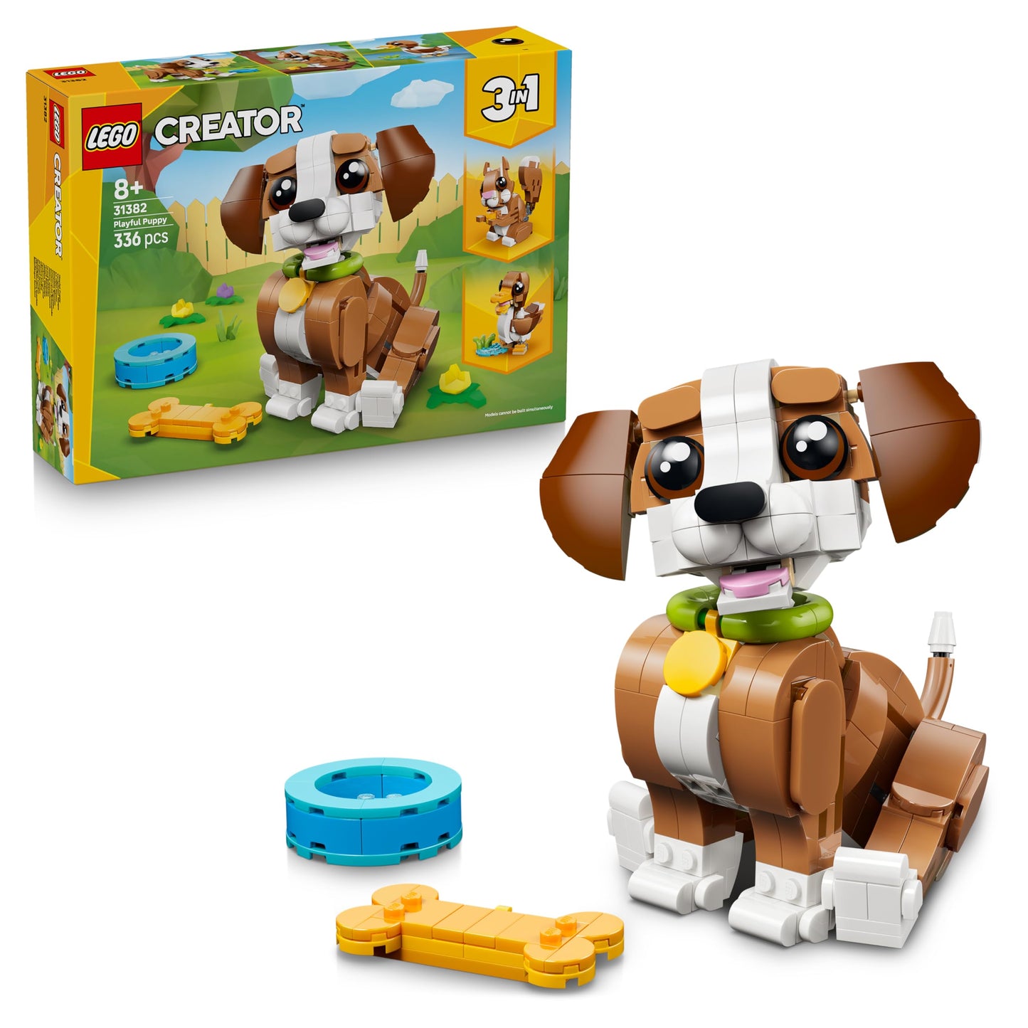 3-in-1 Verspielter Welpe, Cute Animals: Playful Puppy Dog 31382
