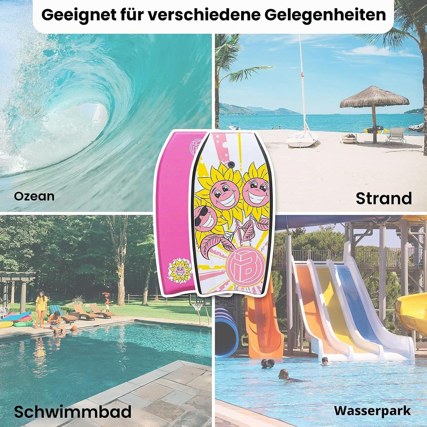 Leichtes Bodyboard, rose