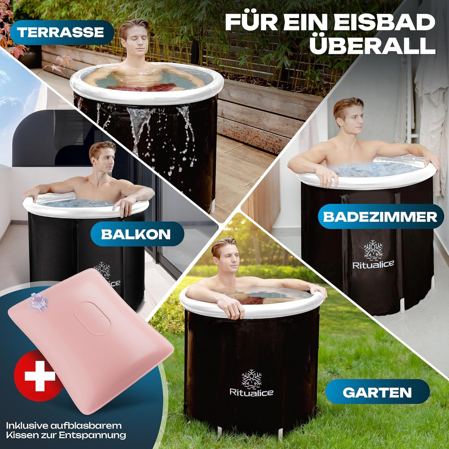 Eisbad, Weiss