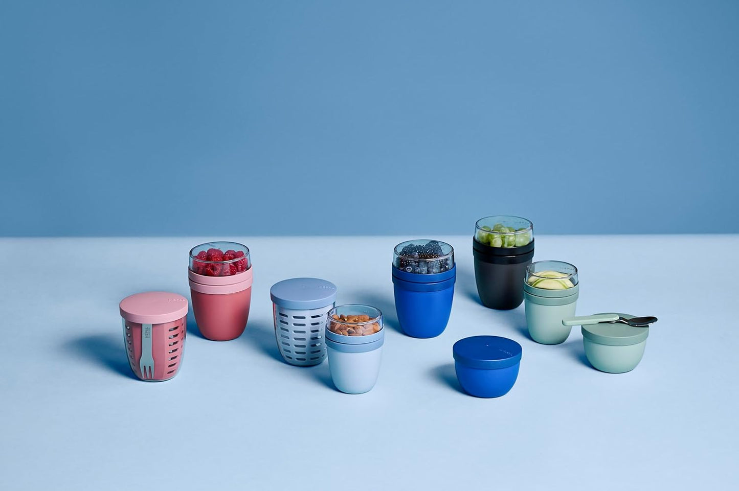 Müslibecher To Go, Keine Personalisierung Original Nordic Blue