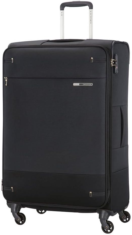 Base Boost Weichgepäck-Trolley, Schwarz (Black) Spinner L erweiterbar (78 cm - 112.5 L) Einfarbig