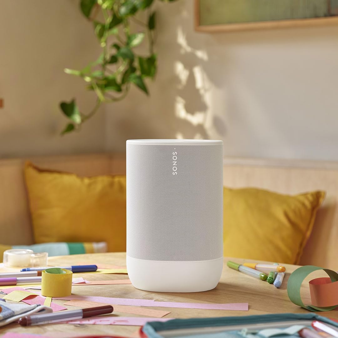Move Smart Speaker mit Sprachsteuerung, Weiss