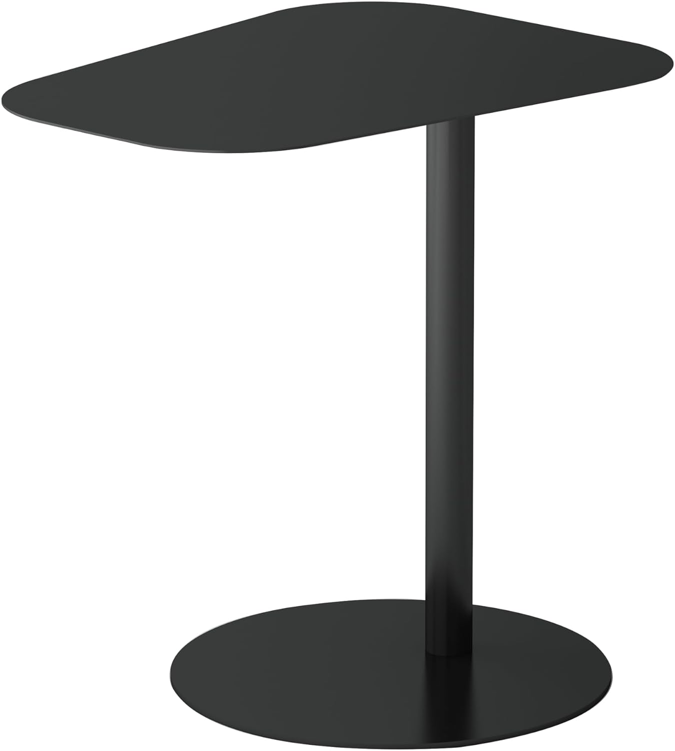 Beistelltisch Nastätten, Schwarz, Matt Rechteckig