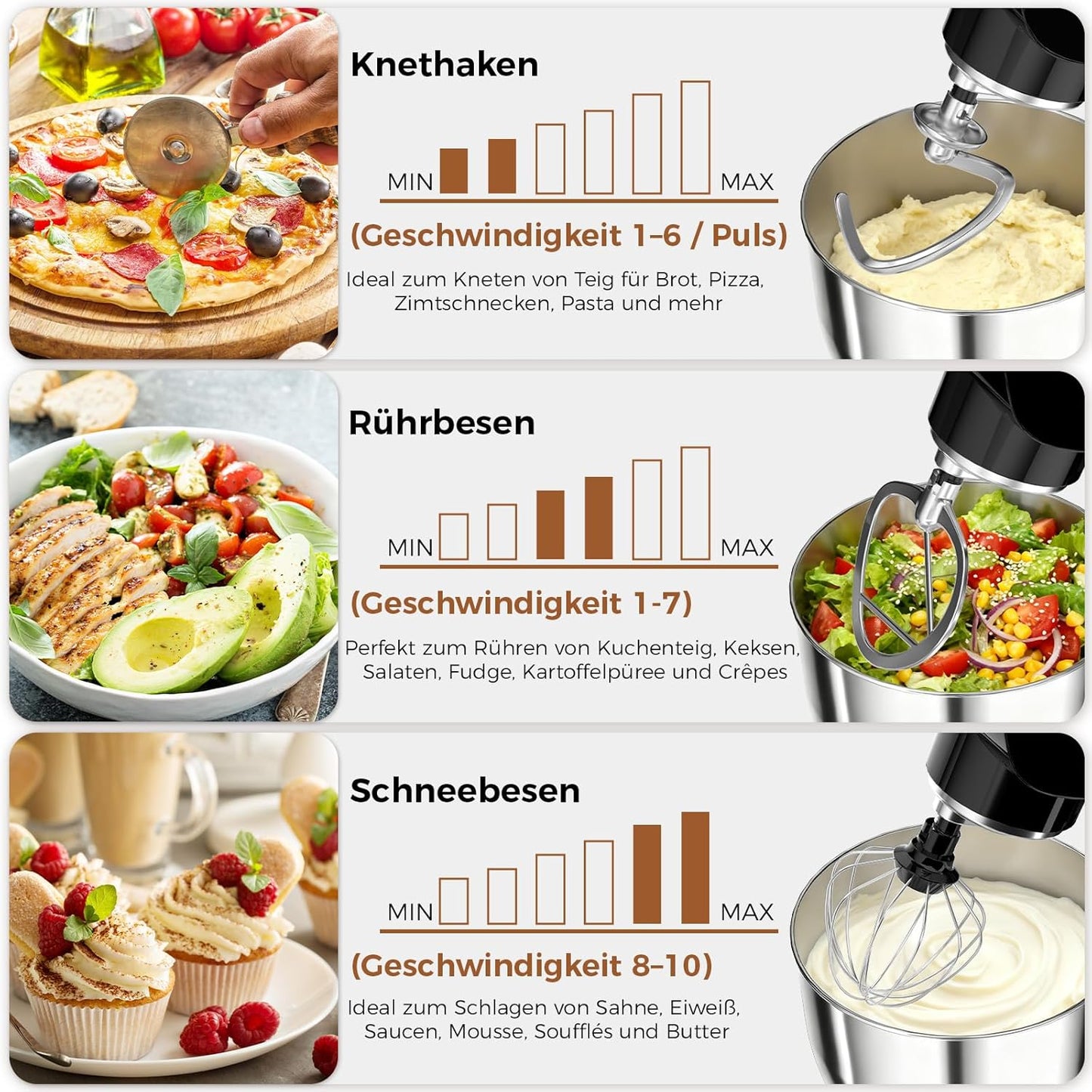 Küchenmaschine mit Zubehör