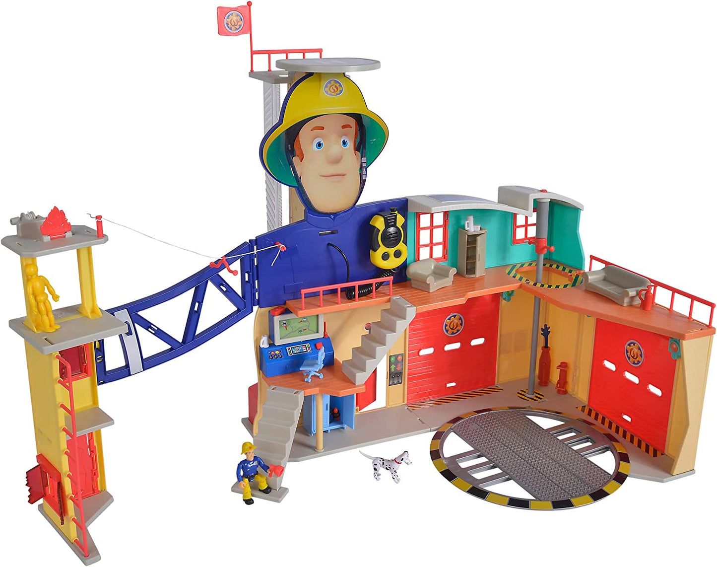 Feuerwehrmann Sam Mega-Feuerwehrstation XXL, Spielgebäude, Single