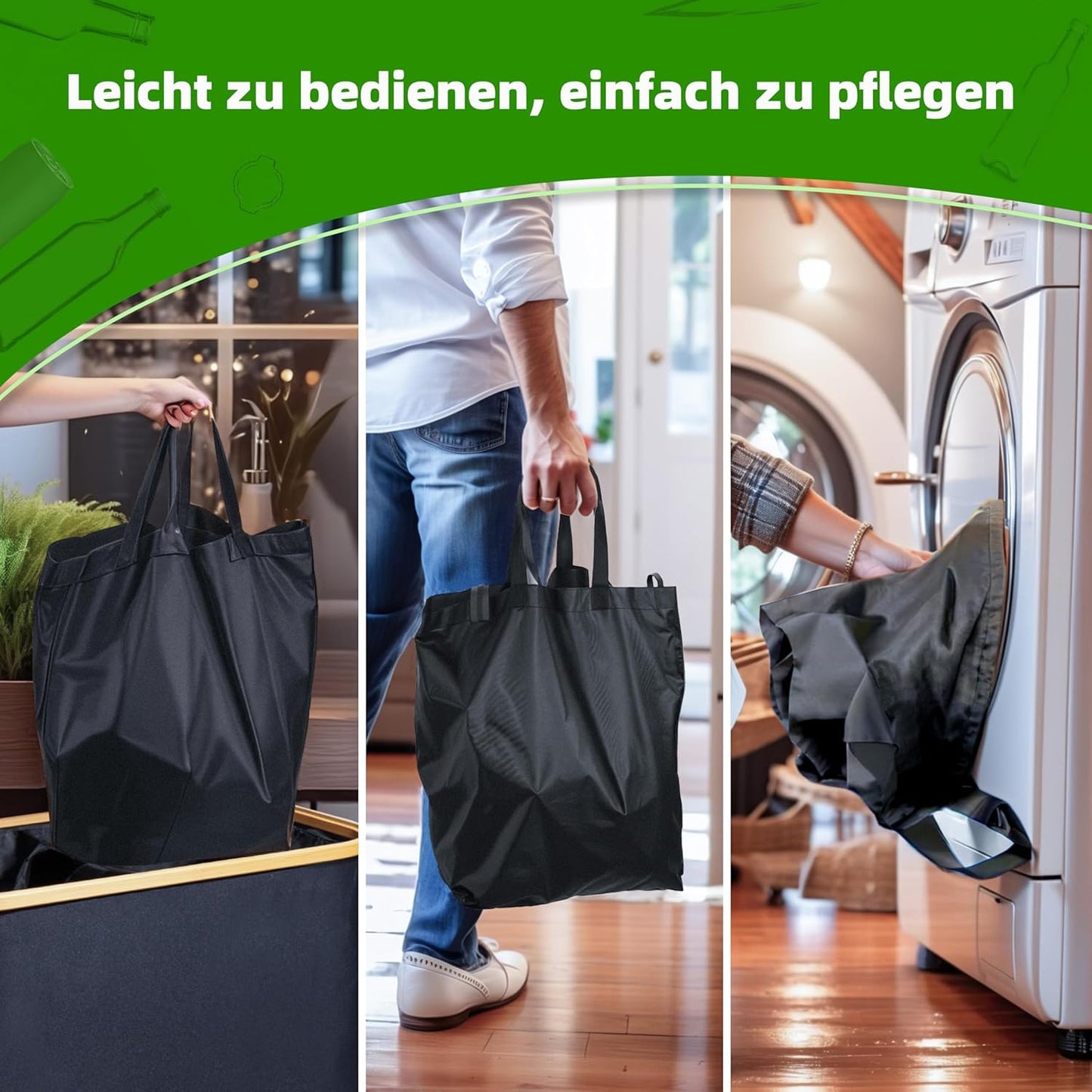Pfandflaschen Sammelbehälter, Dunkelgrau