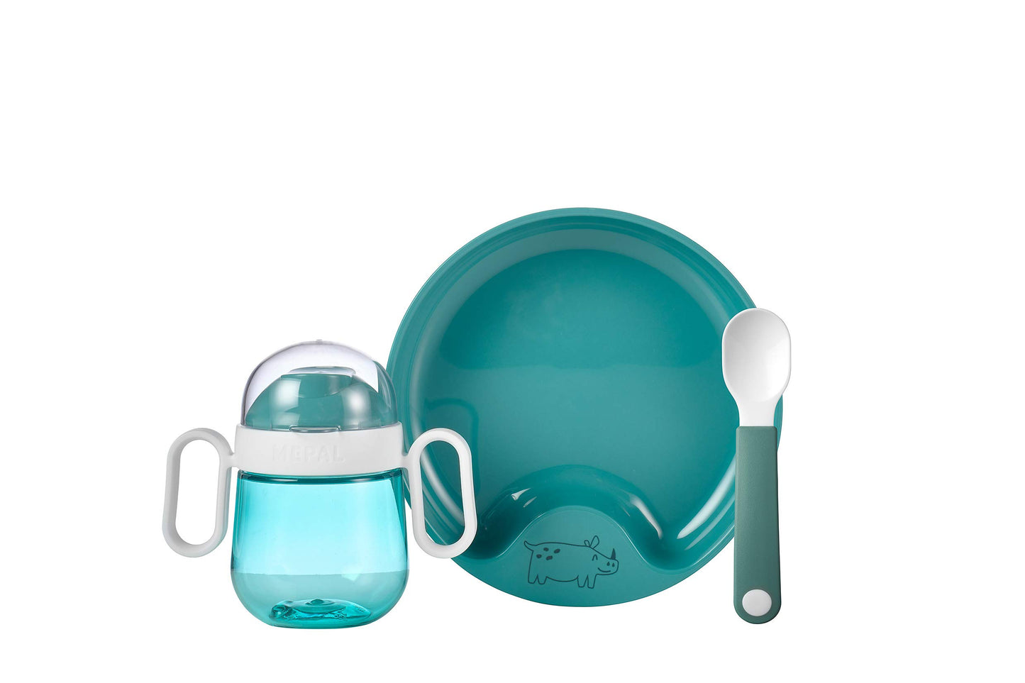 Babygeschirr Mio, Deep Turquoise Old Babygeschirr Set