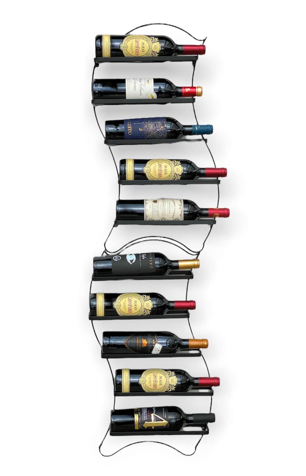 Erweiterbares Weinregal für Wand