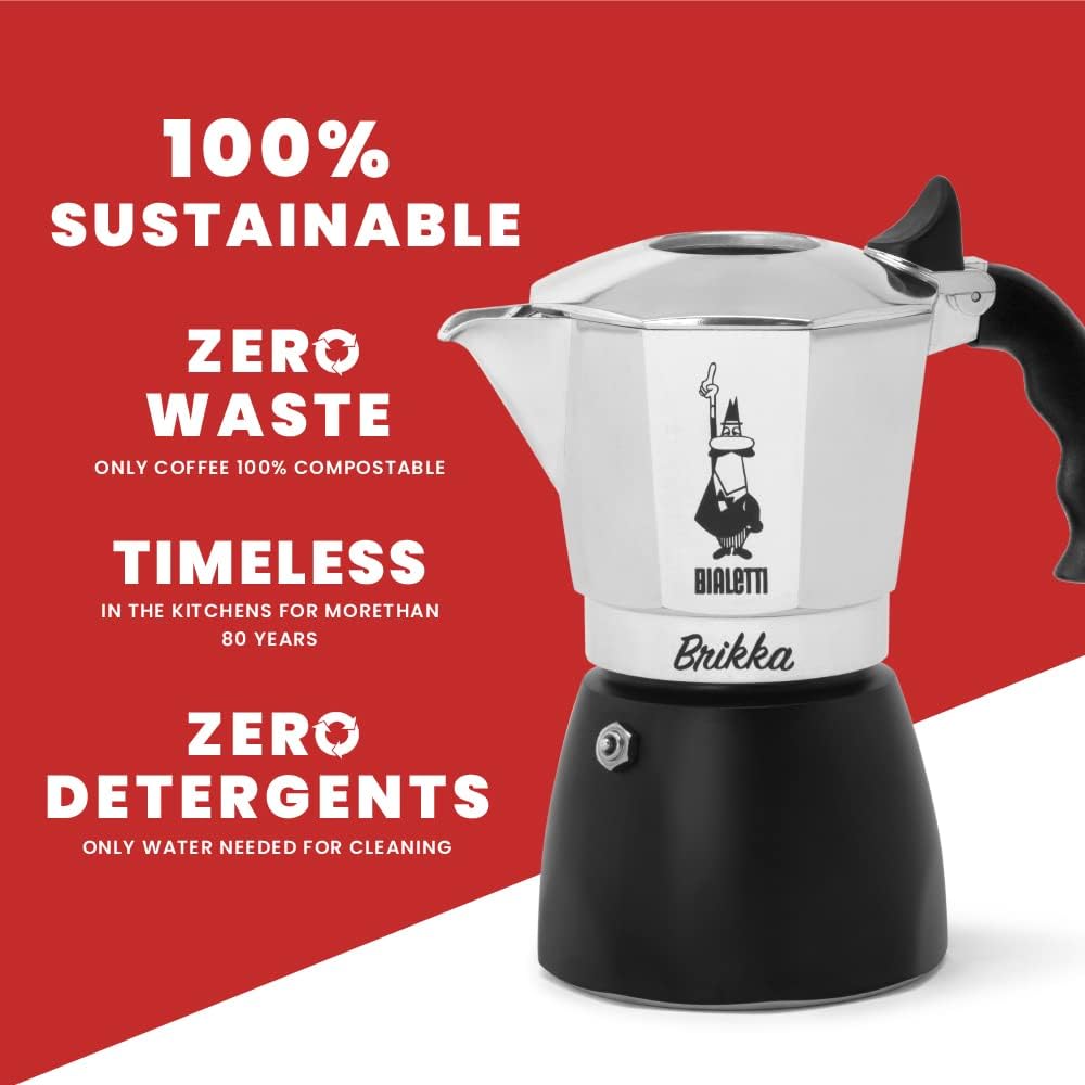 Brikka - Espressokocher für 4 Tassen, BRIKKA 4 tazze