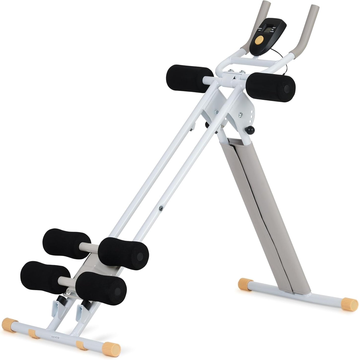 Klappbarer Bauchmuskeltrainer mit variablen Winkeln, Snow/Sun (Feste Knieauflage)