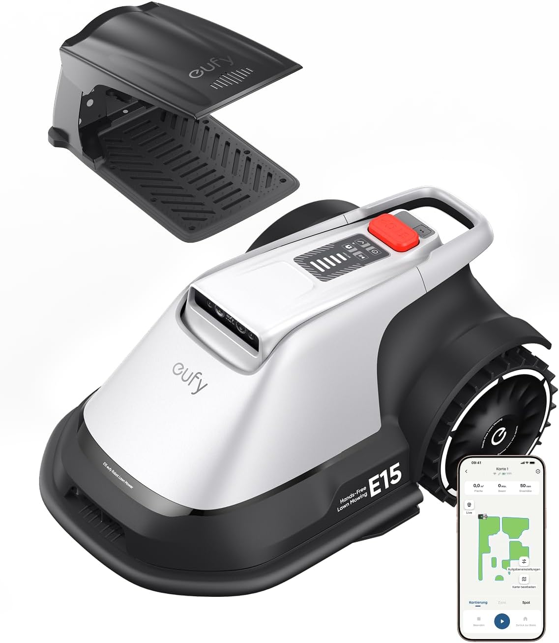 E15 Mähroboter mit Smart-Navigation bis 800m², E15 Garten bis 800m²