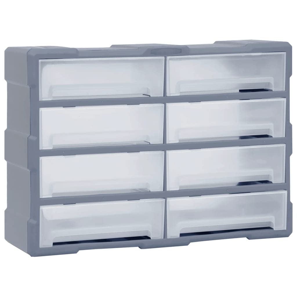 Multi Schubladen-Organizer, Grau 8 Schubladen
