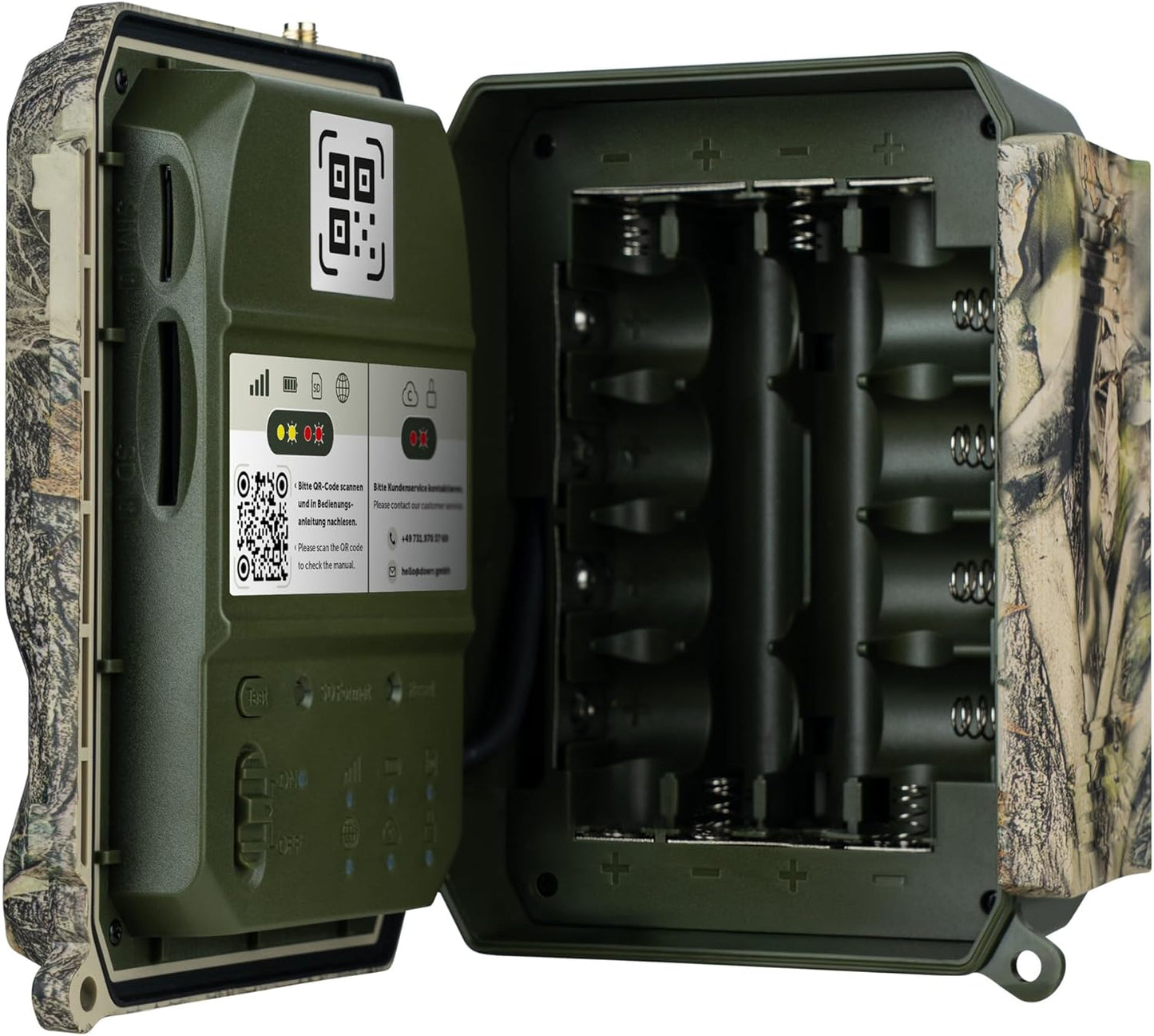 Cloud Pro 4G Wildkamera mit Echtzeitübertragung, Einzeln 100° Wiederaufladbar 18650