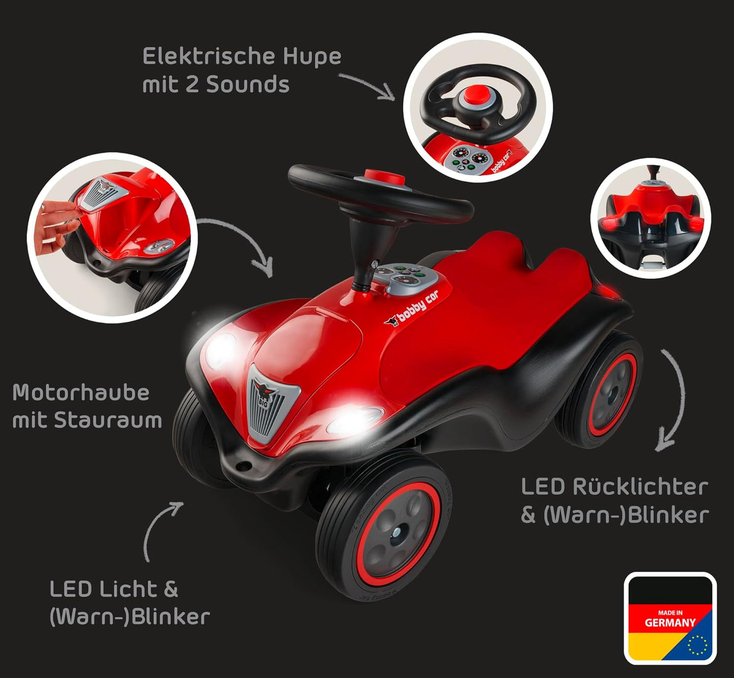 Rutschauto Next 2.0 mit LED & Sound-Lenkrad