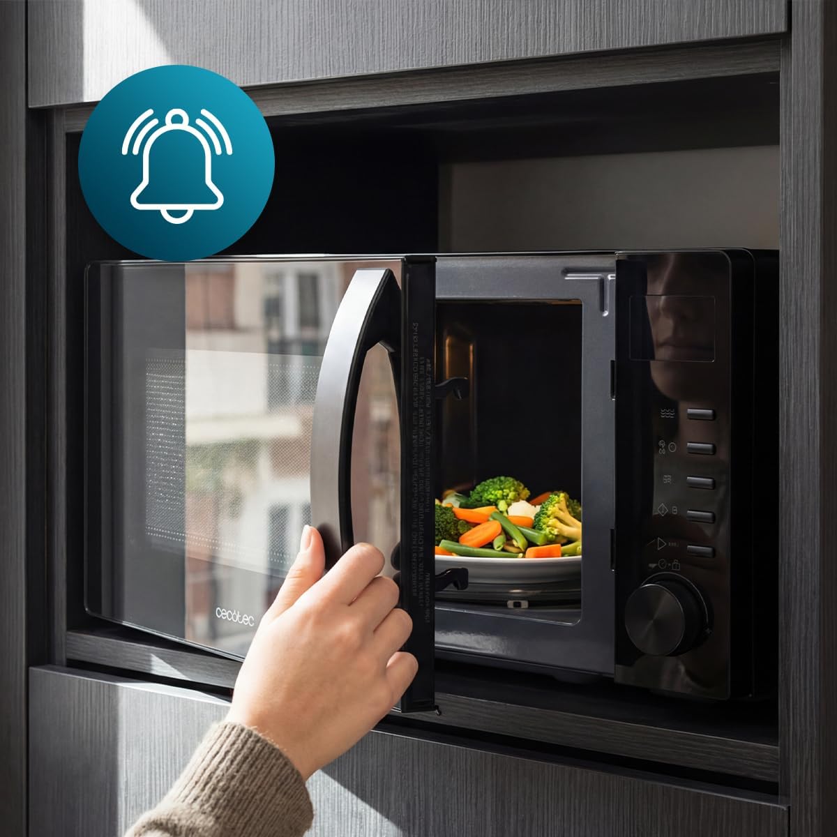 Proclean 5105 Mikrowelle mit Grillfunktion, Schwarz | Grill