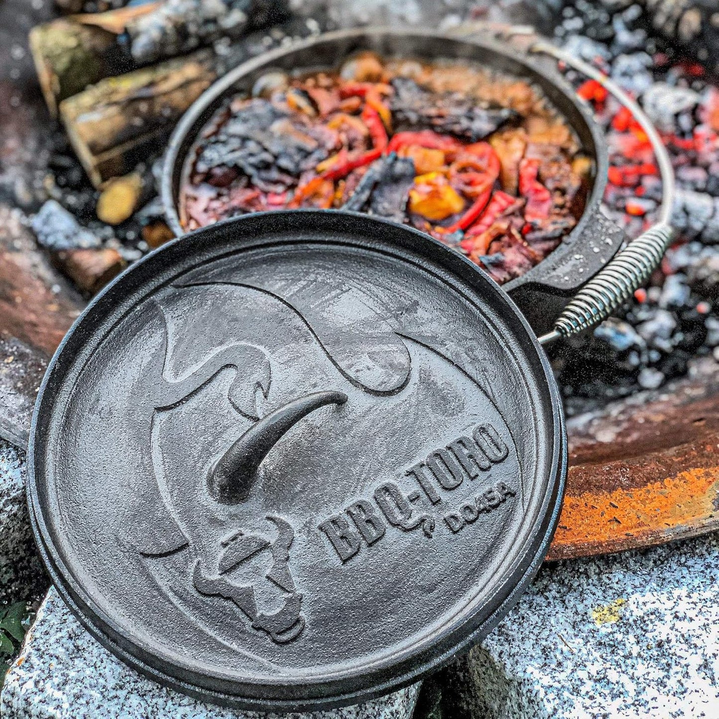 Dutch Oven Alpha Serie mit Füssen, DO12A - 10,7 Liter Topf mit Füsse