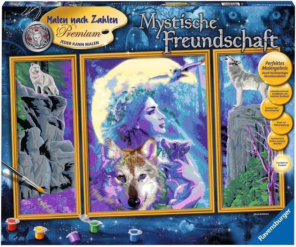 Malen nach Zahlen Set, Mystische Freundschaft