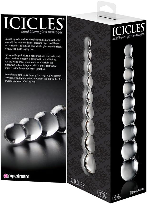 Icicles No. 2 Glas-Dildo, Einzigartig