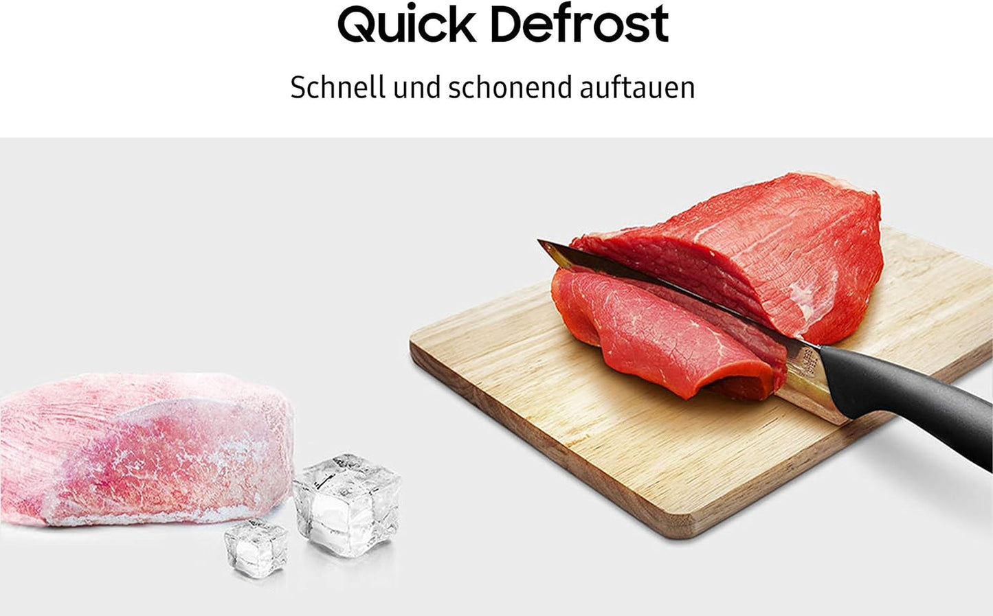 Mikrowelle mit QuickDefrost, Silber