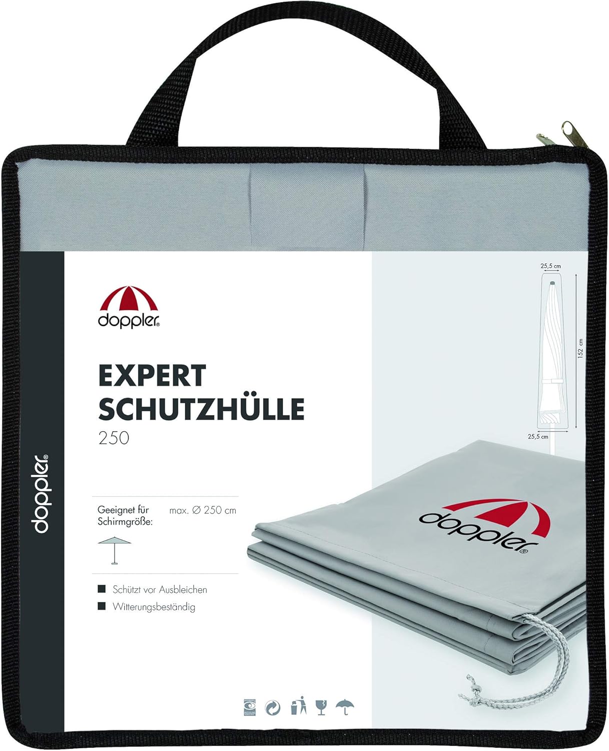 Sonnenschirm Schutzhülle Expert für Balkon & Garten, 250 cm