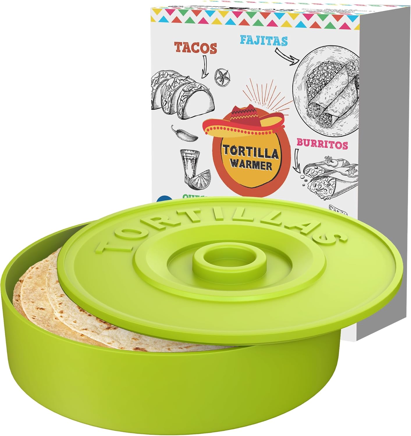 Tortilla-Warmhaltebox, Grün