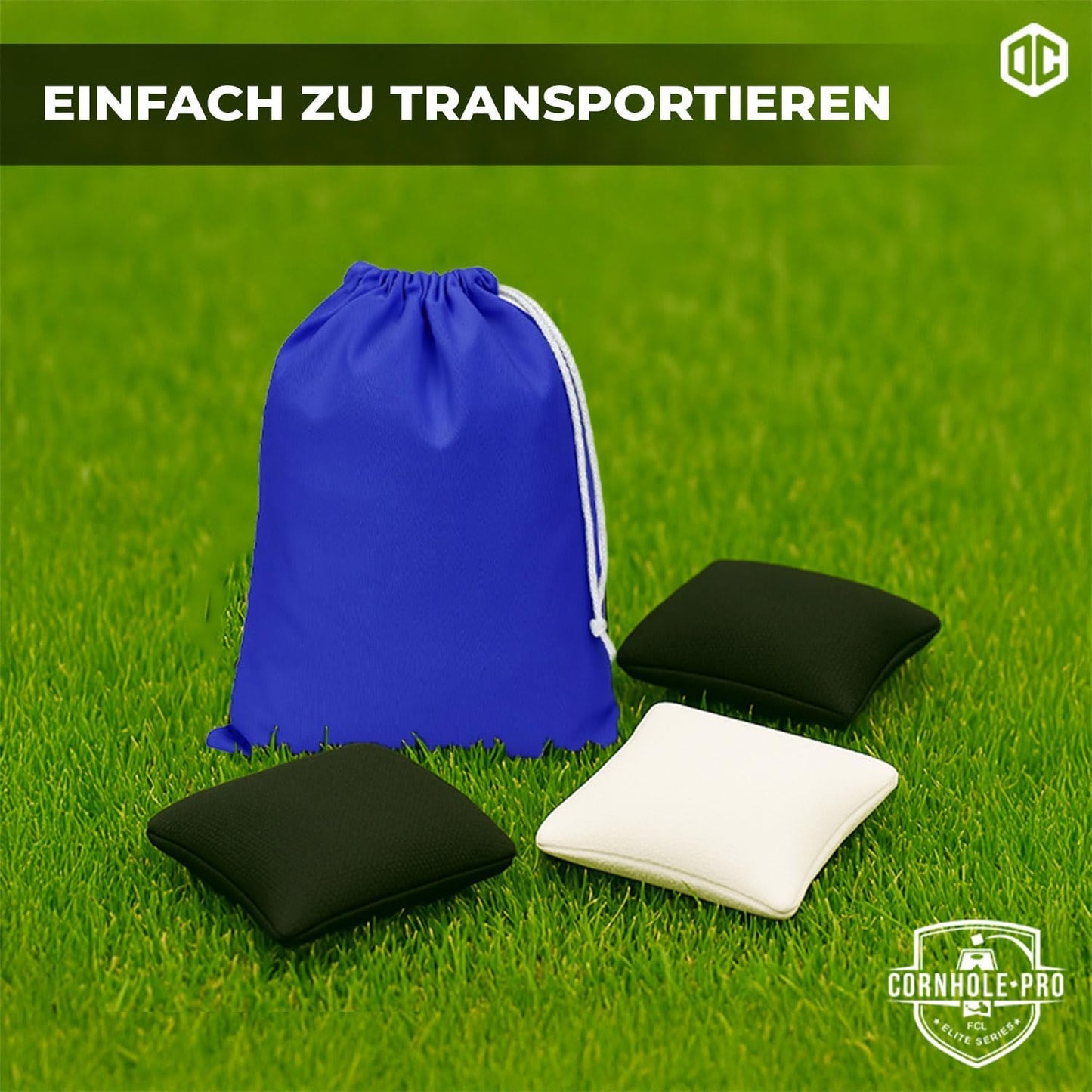 Cornhole Spiel Säckchen, Cornhole Tasche - Schwarze und Weisse