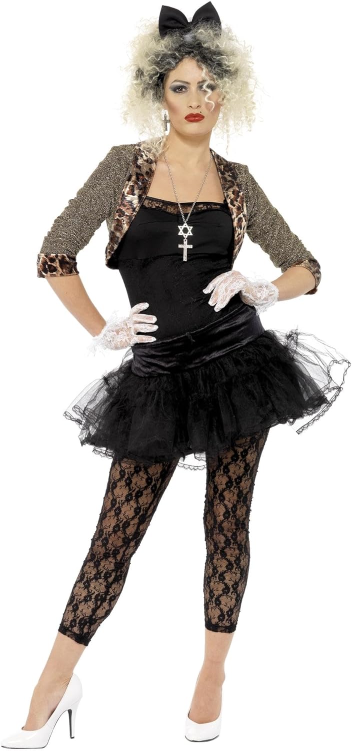 80er Kostüm für Damen, S - UK Size 08-10