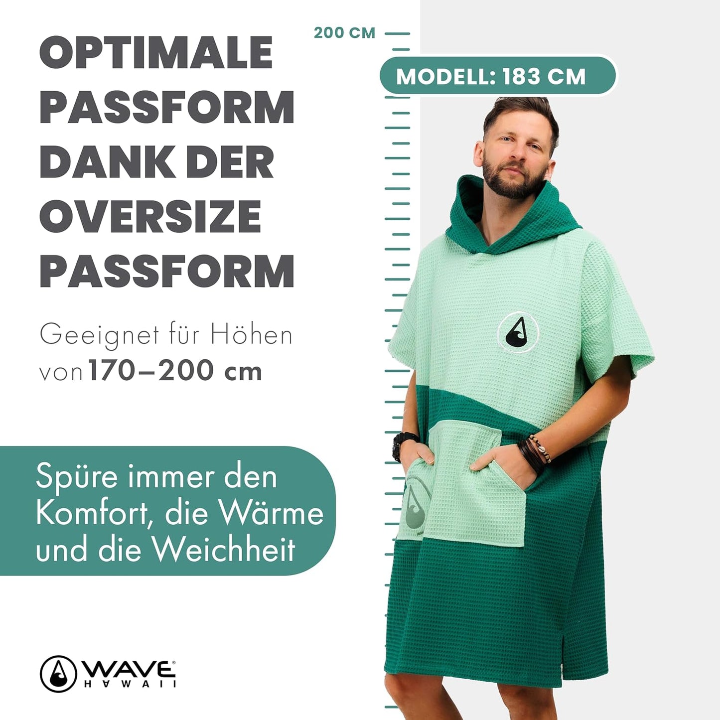 Bade-Poncho Breese, Mehrfarbig Breese