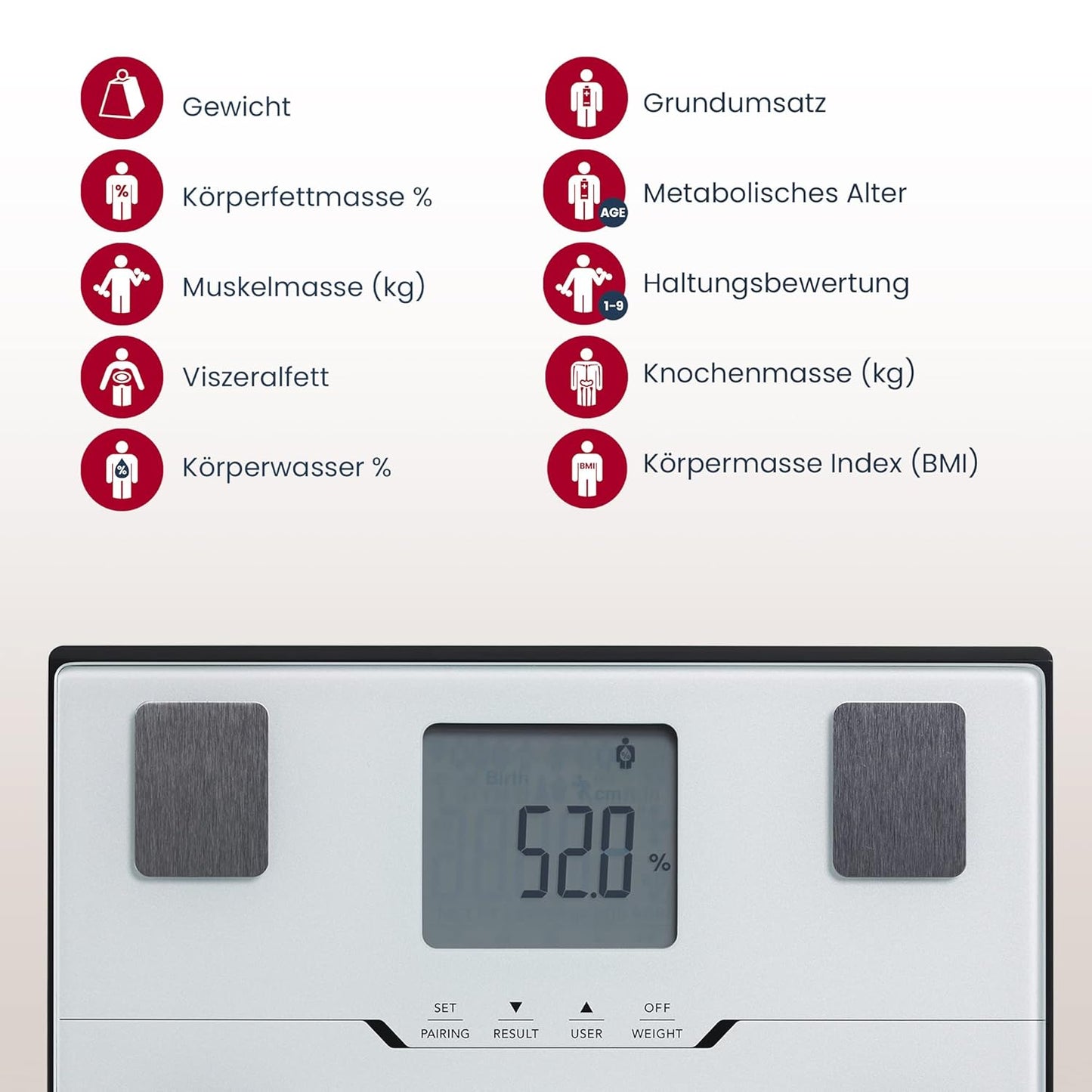 Körperanalysewaage BC-401, Weiss