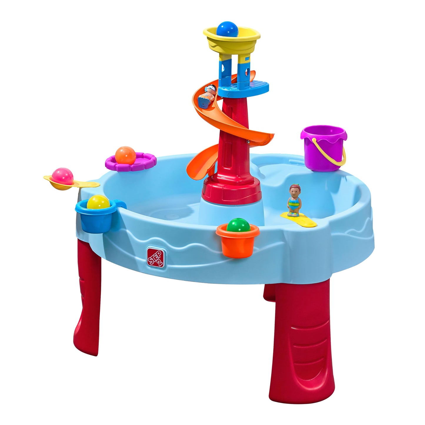 Spiral Slide Wasserspieltisch mit 13-teiligem Zubehörset
