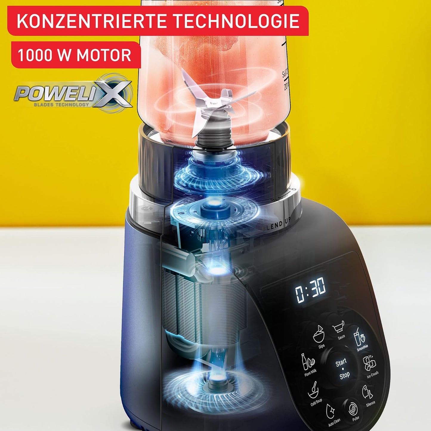 BL19H4 Blend Up, Blau 1000 Watt