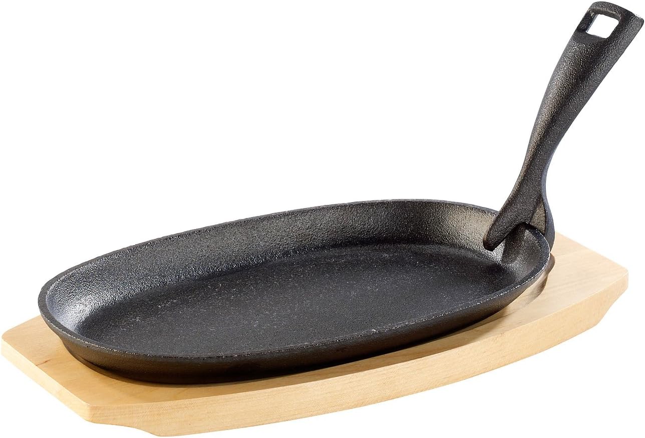 Profi-Servierpfannen aus Gusseisen (2 Stück)