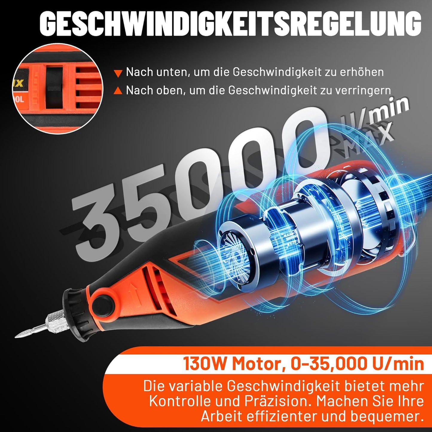 Multifunktionswerkzeug mit 120-teiligem Zubehörset