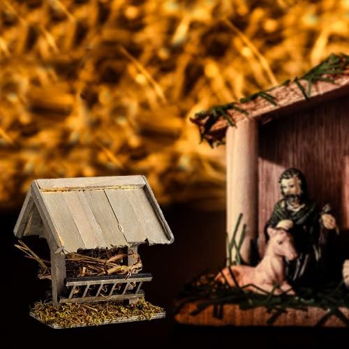 Futterkrippe mit Moosdeko, Futterkrippe