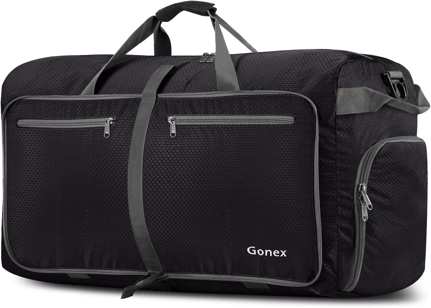 Reise- & Sporttasche, 80 L, Schwarz 80L