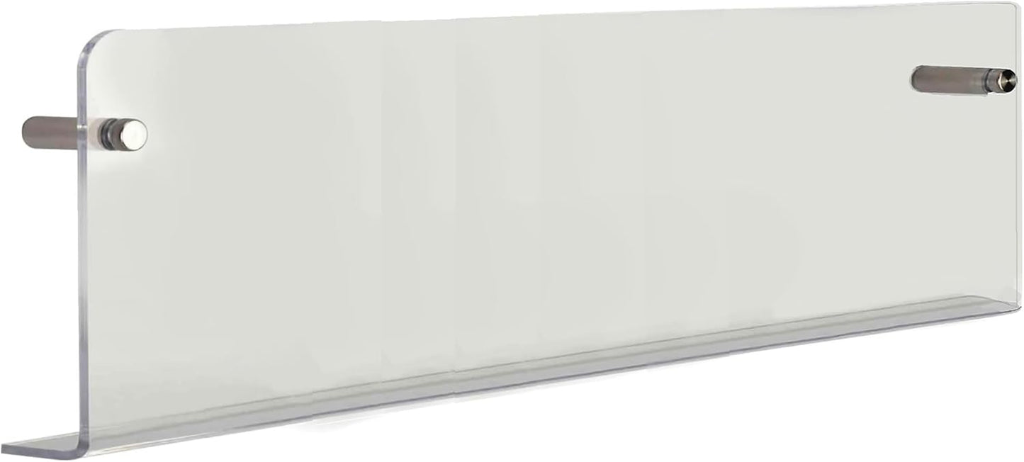2-teiliges Wand-Prospekthalter Set, 2 Schichten 100cm | Transparent