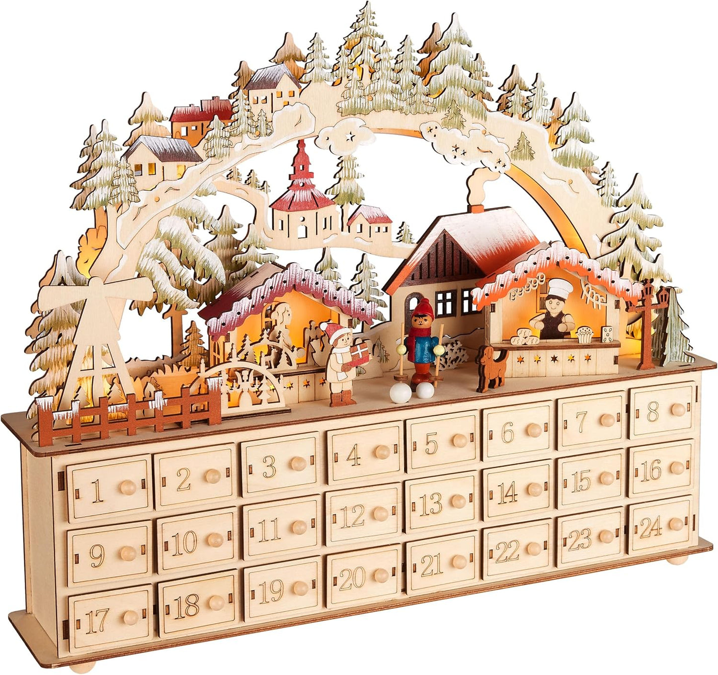 Adventskalender Weihnachtsdorf