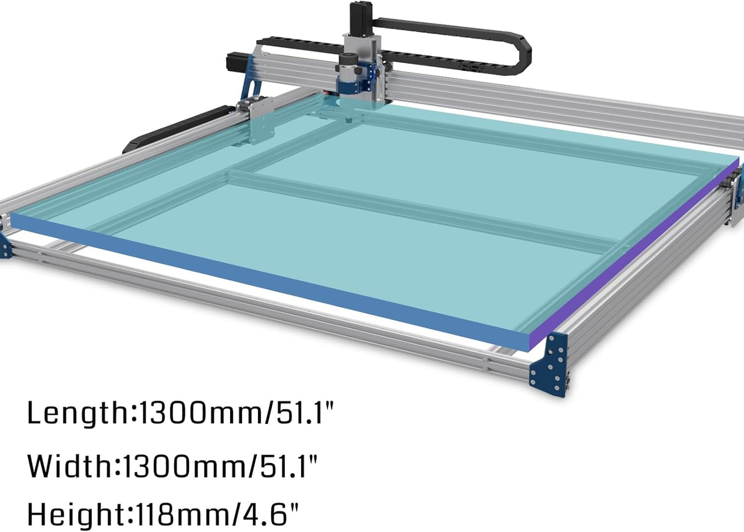 XY-Achsen-Verlängerung für CNC-Fräsmaschine PROVerXL 4030, 1300 * 1300mm für PROVerXL4030V2