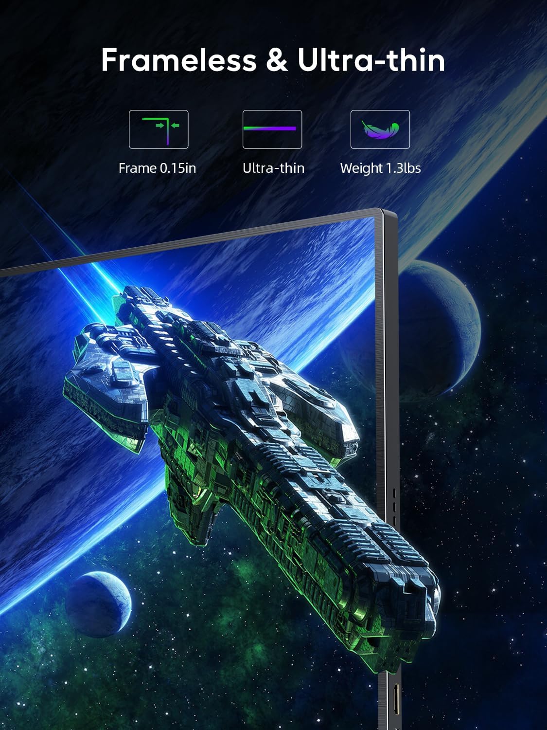 Tragbarer Full HD Monitor, 18.5"