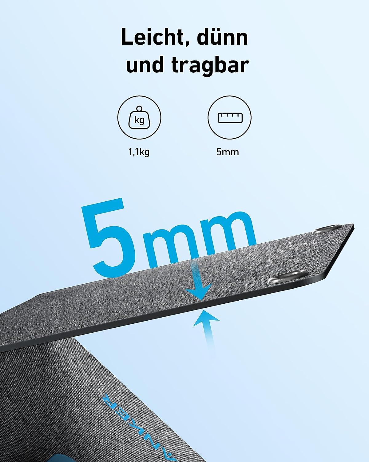 SOLIX PS30 Faltbares Solarpanel, Gray