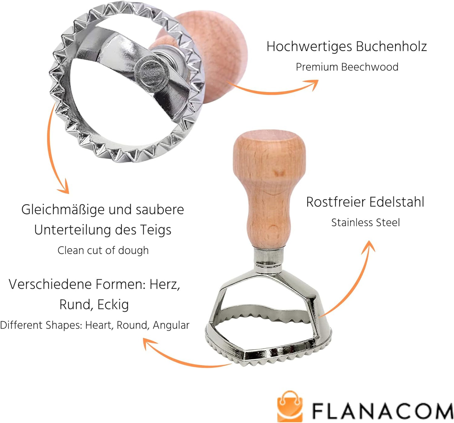 Ravioli Ausstecher Set, 5er Set