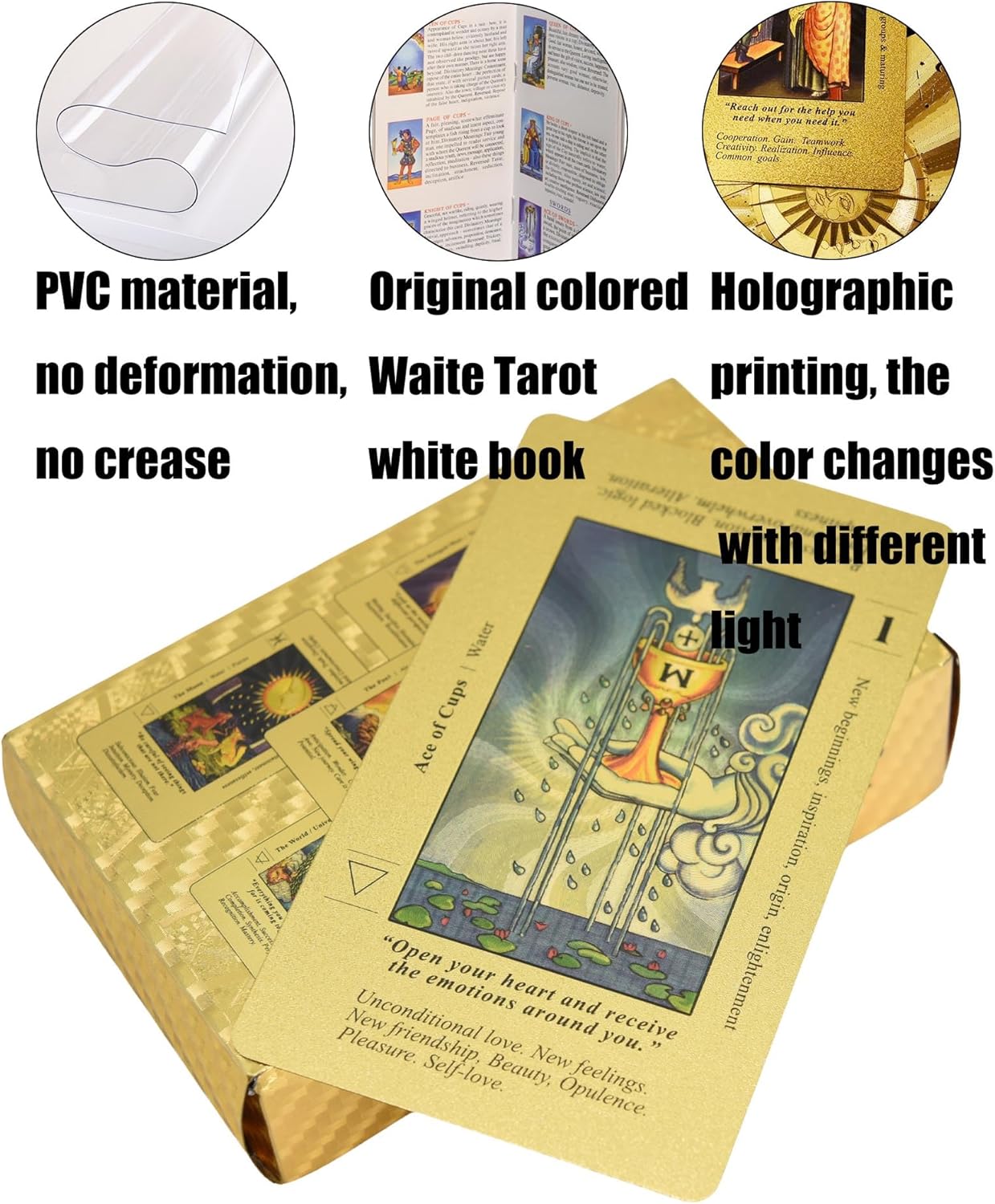 Englisches Waite-Tarot-Deck Sonne, Mond und Sterne, Sonne, Mond und Sterne