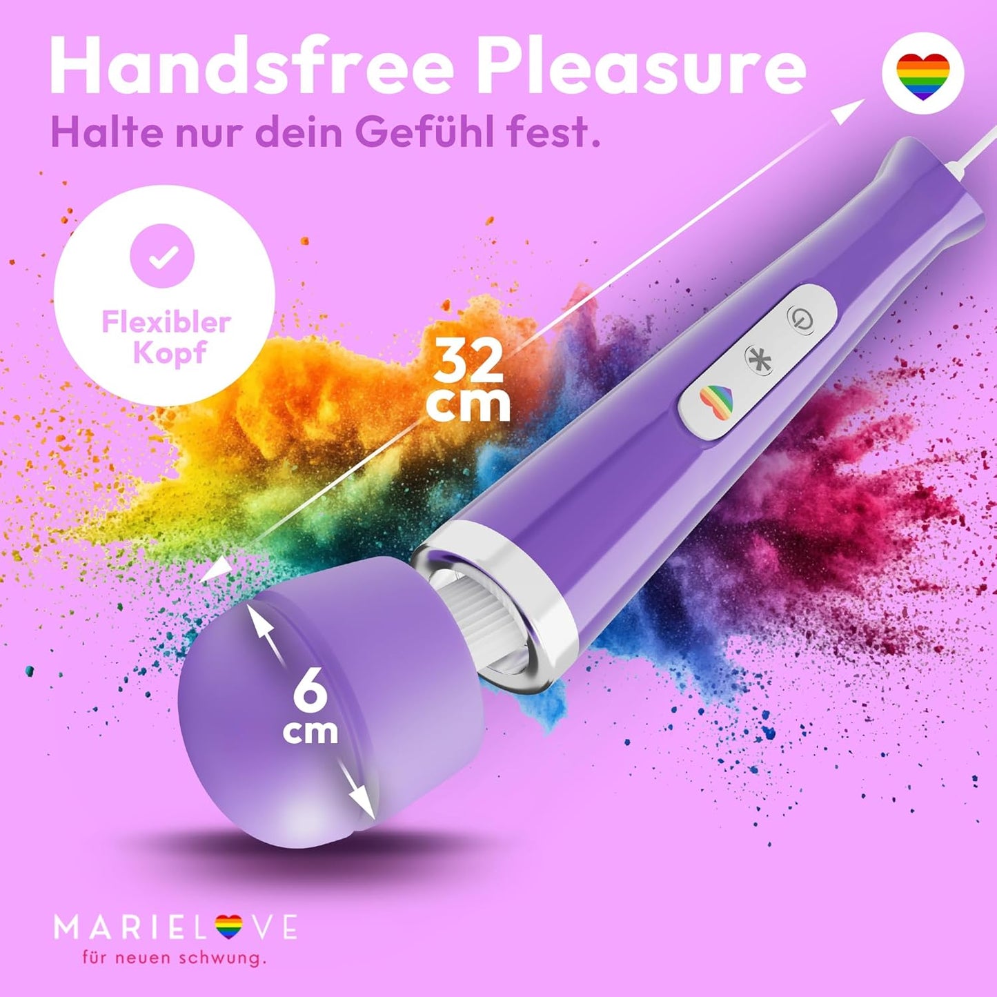Vibrator mit 20 Modi und 10 Stärken, Lila