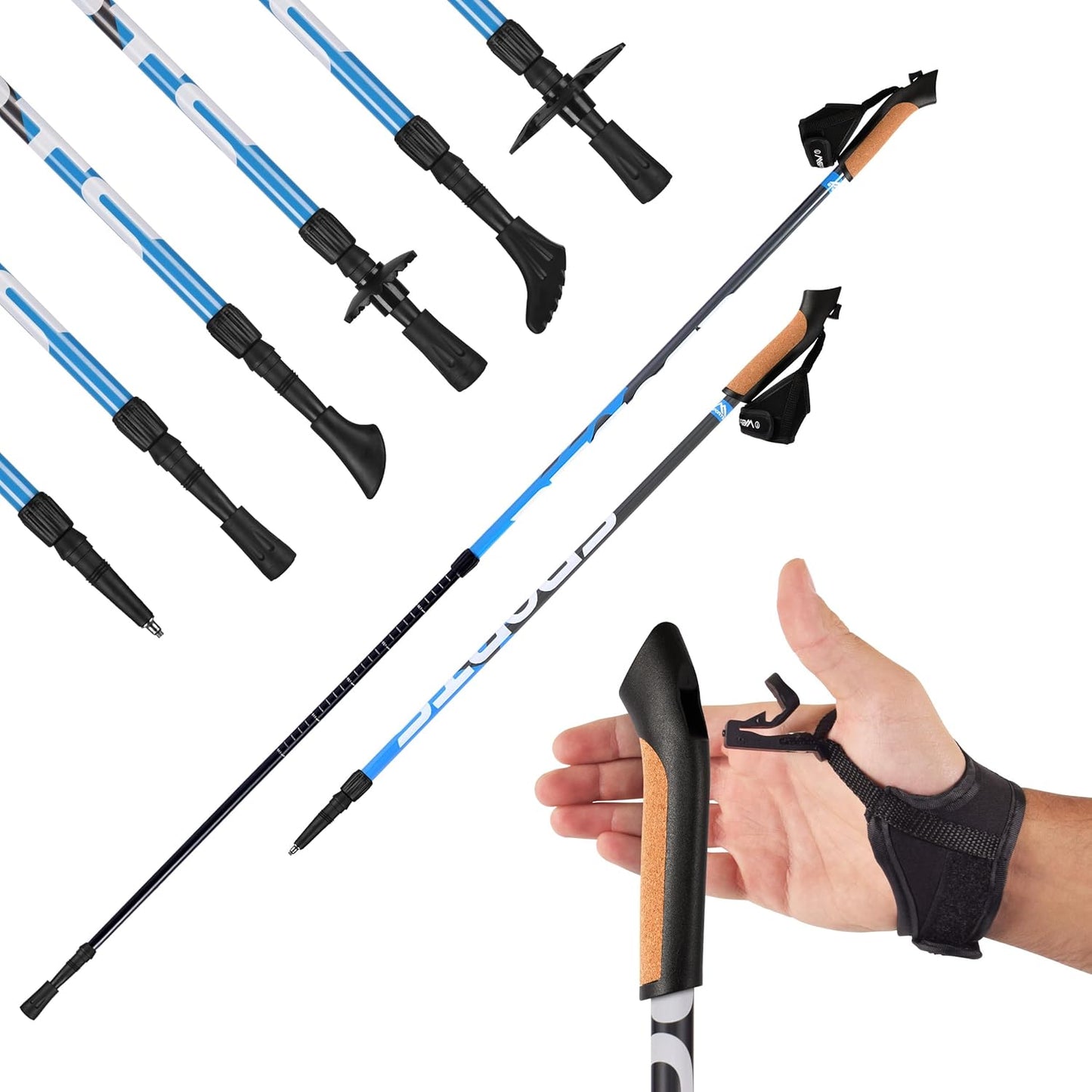 Nordic Walking Stöcke inkl. Tasche, inkl. Tasche